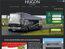 Tablet Screenshot of hugon-tourisme.com